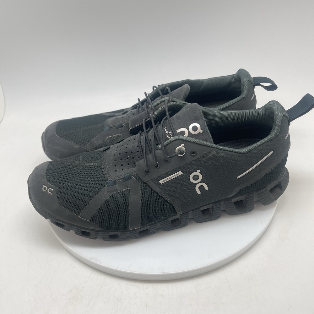 On Cloud 5 Sneakers Womens 10.5 19.99986 Black Waterproof Running Gym Shoes - Picture 3 of 13